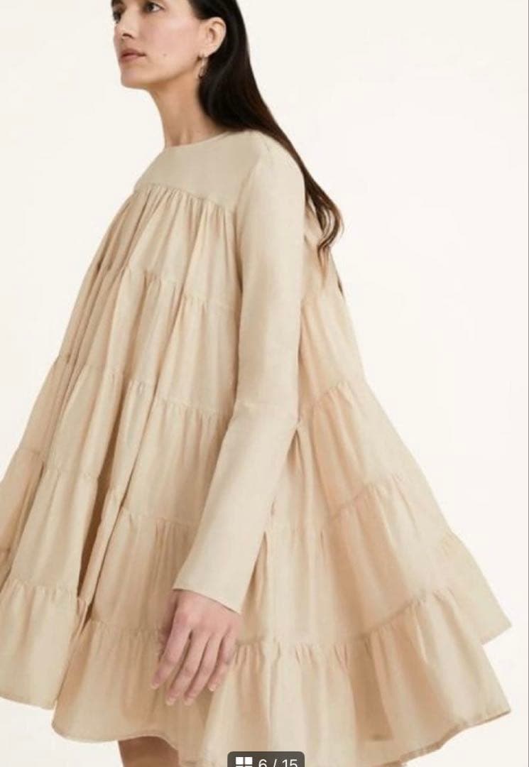 Merlette マーレットSOLIMAN ソリマン ライトベージュ ワンピース