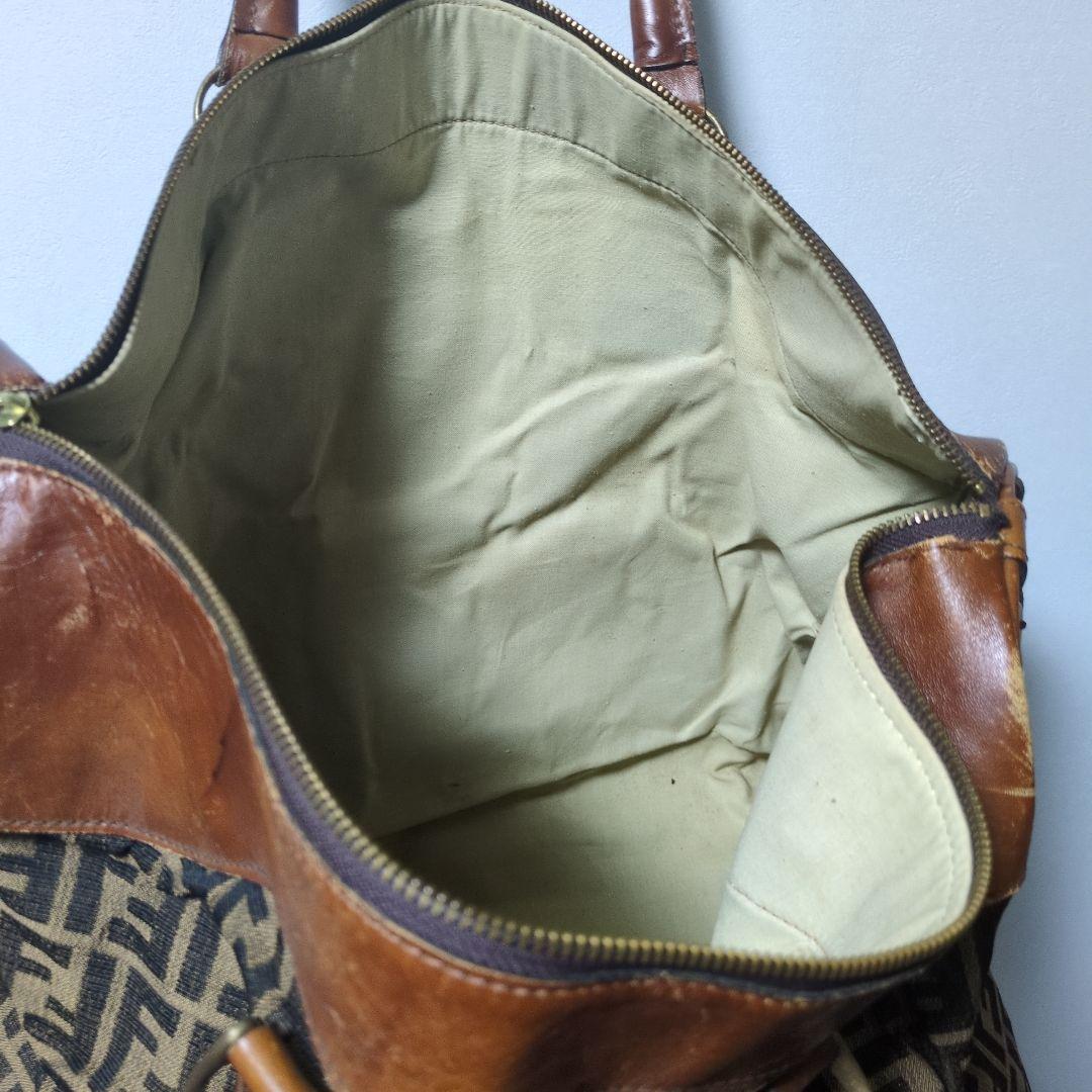 FENDI フェンデイ トートバッグ ズッカ柄 肩掛け ビンテージ ボストン