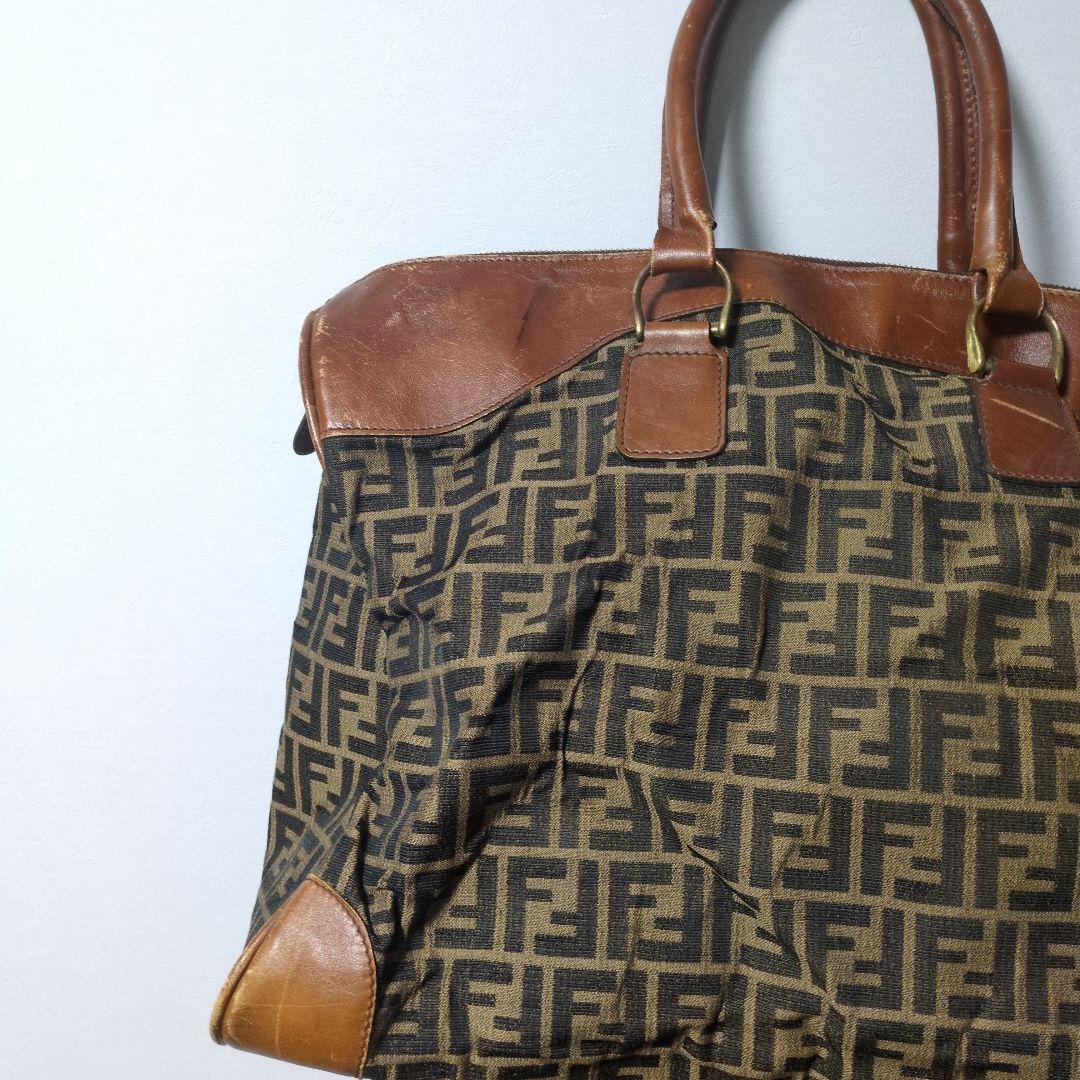 FENDI フェンデイ トートバッグ ズッカ柄 肩掛け ビンテージ ボストン