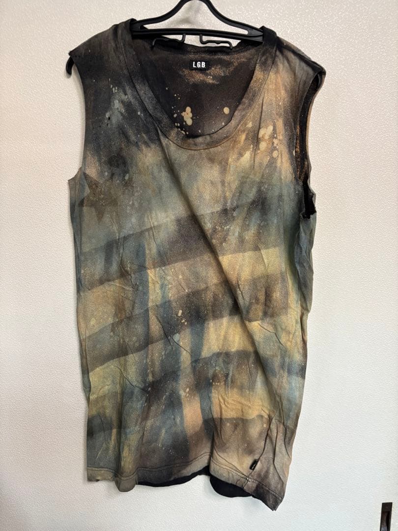 LGBルグランブルー星条旗frontierタンクトップl.g.b. y2k