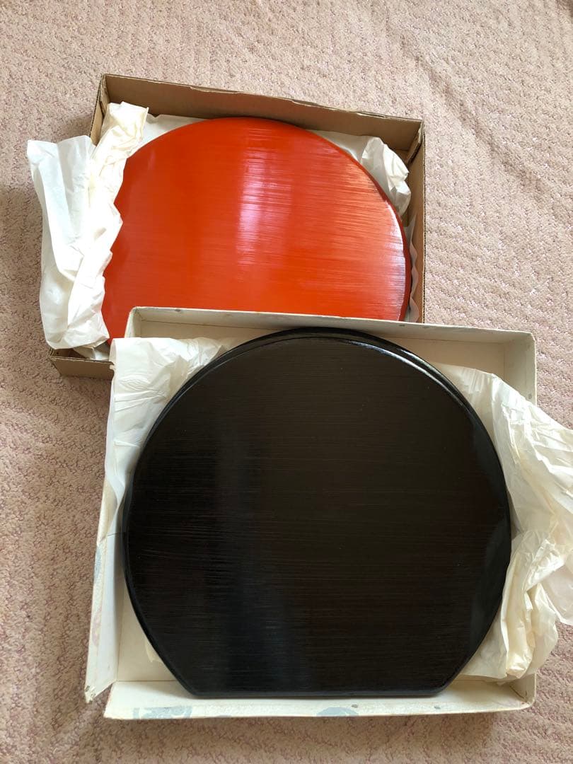 新品！未使用！半月両面膳5コセット-486