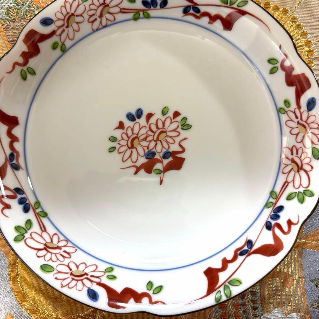 たち吉赤絵金彩八角鉢　中皿シール付きクリスタル小鉢　金彩豪華大鉢　No.4-33