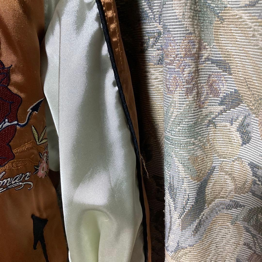 TEDCOMPANY・スカジャン・リバーシブル・別珍・40inc・ネイビー