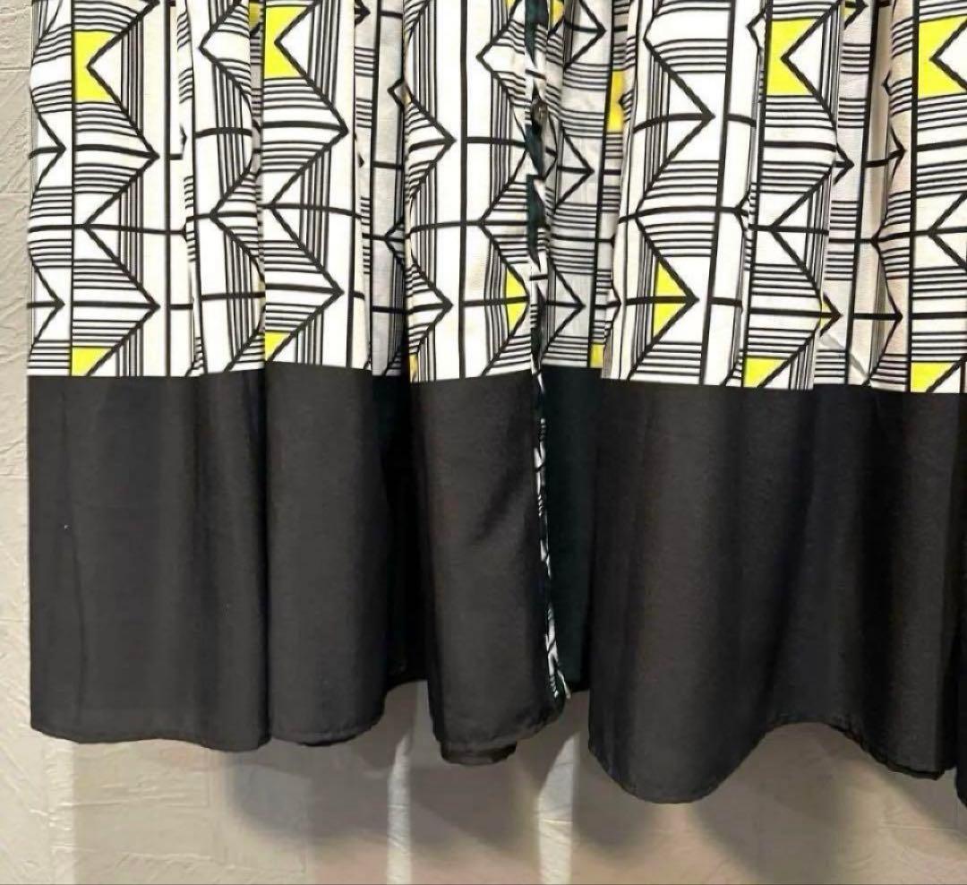 グレースクラス キカコンビマキシワンピース 総柄シャツワンピース 【美品】