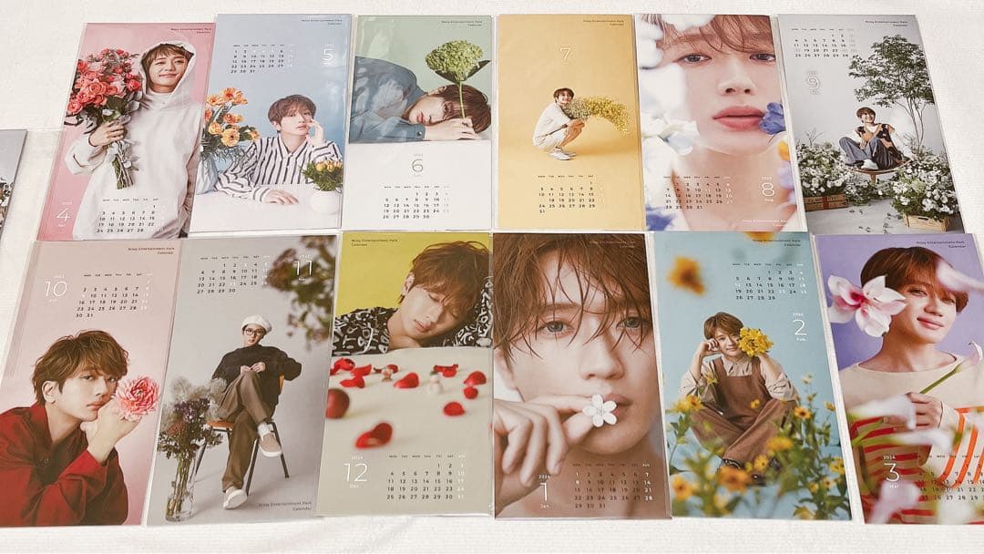 Nissy お花の定期便 カレンダー12枚セット