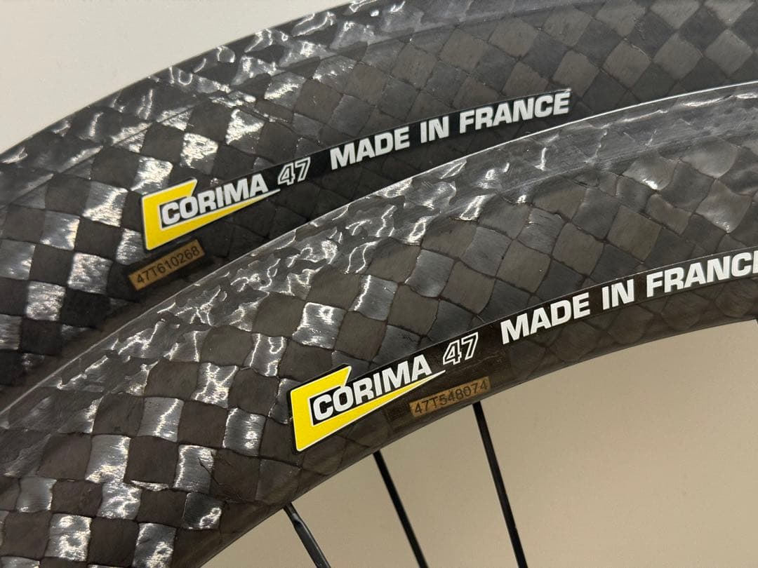 CORIMA 47mm S+ TU　リム　シマノ&カンパフリー　タイヤ付き