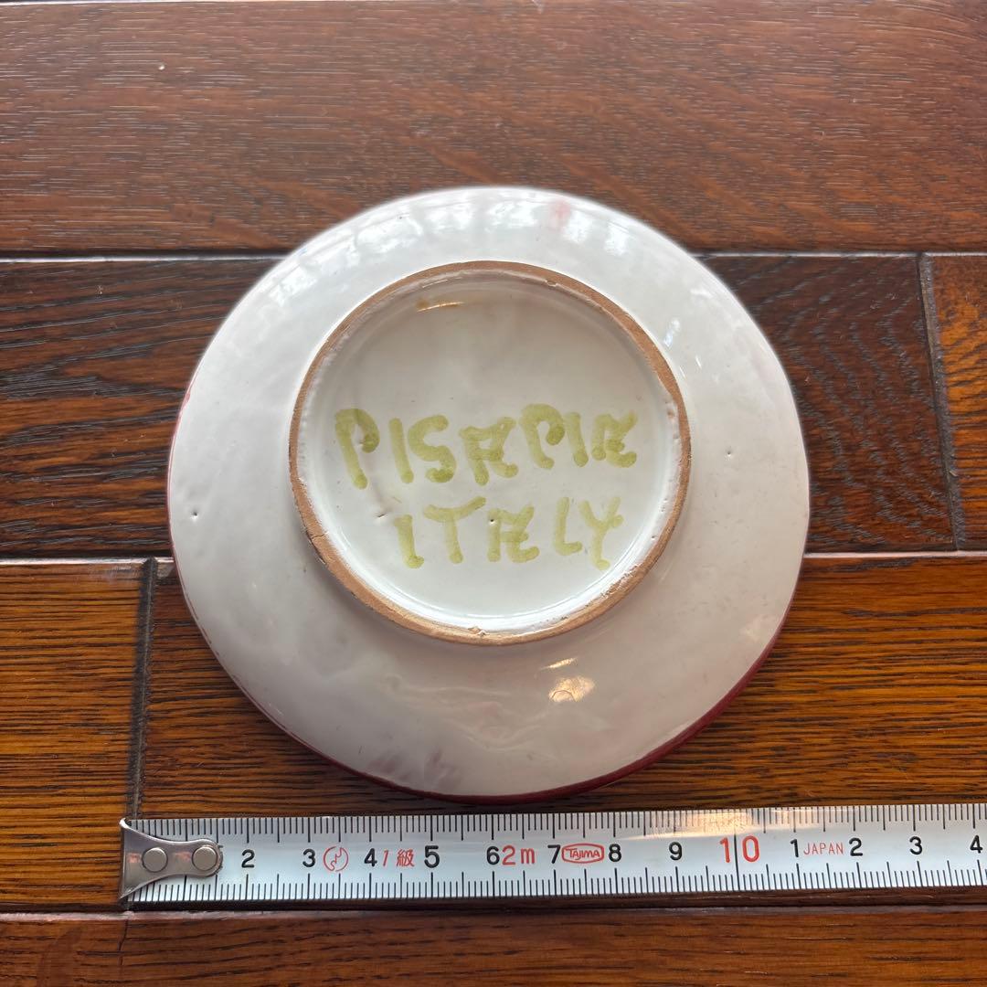 【希少】Pisapia Italy 陶器　花柄プレート6枚 カップ＆ソーサー5客