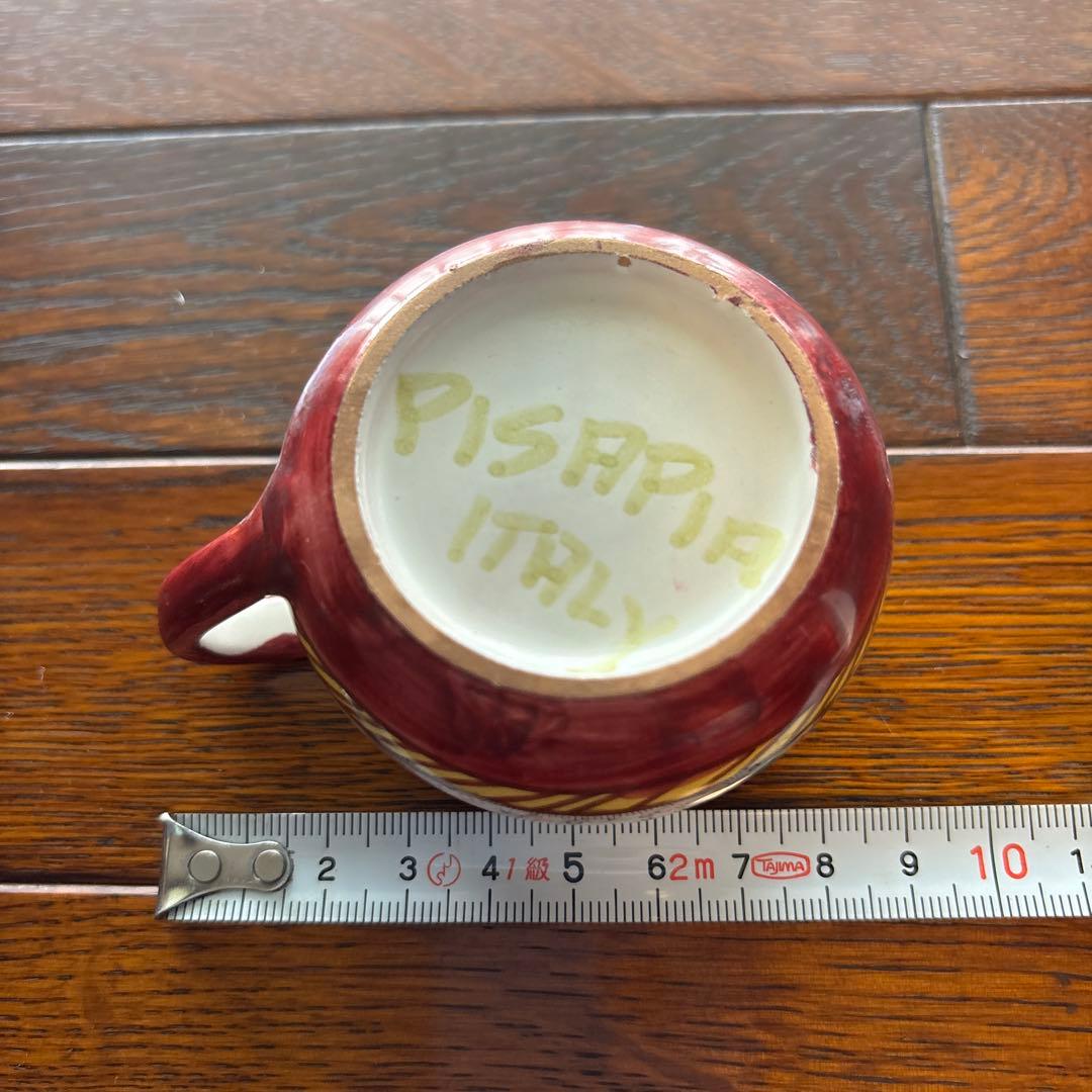 【希少】Pisapia Italy 陶器　花柄プレート6枚 カップ＆ソーサー5客