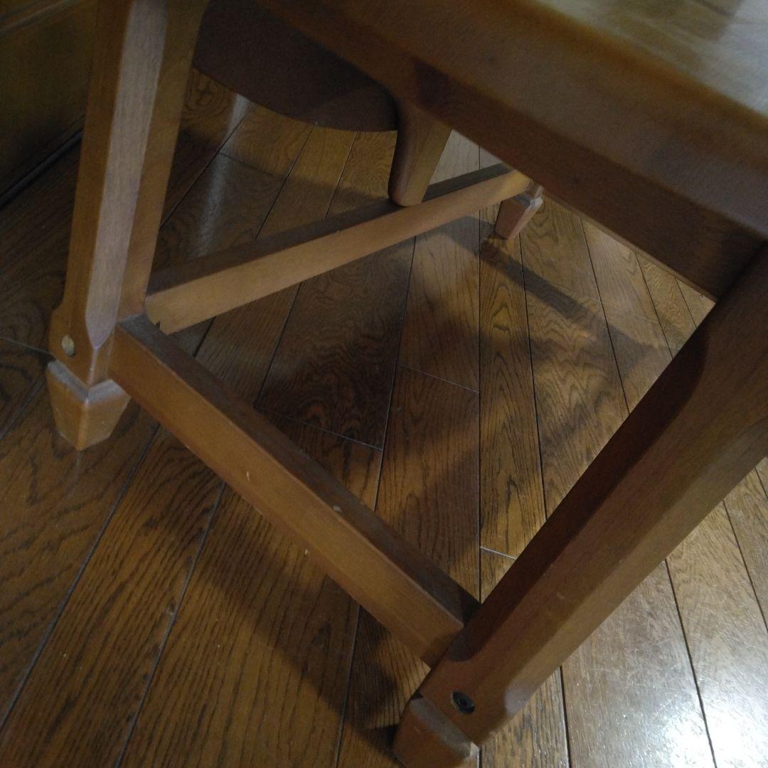 楕円形ちゃぶ台 机 木製 中古品 アンティーク 送料無料