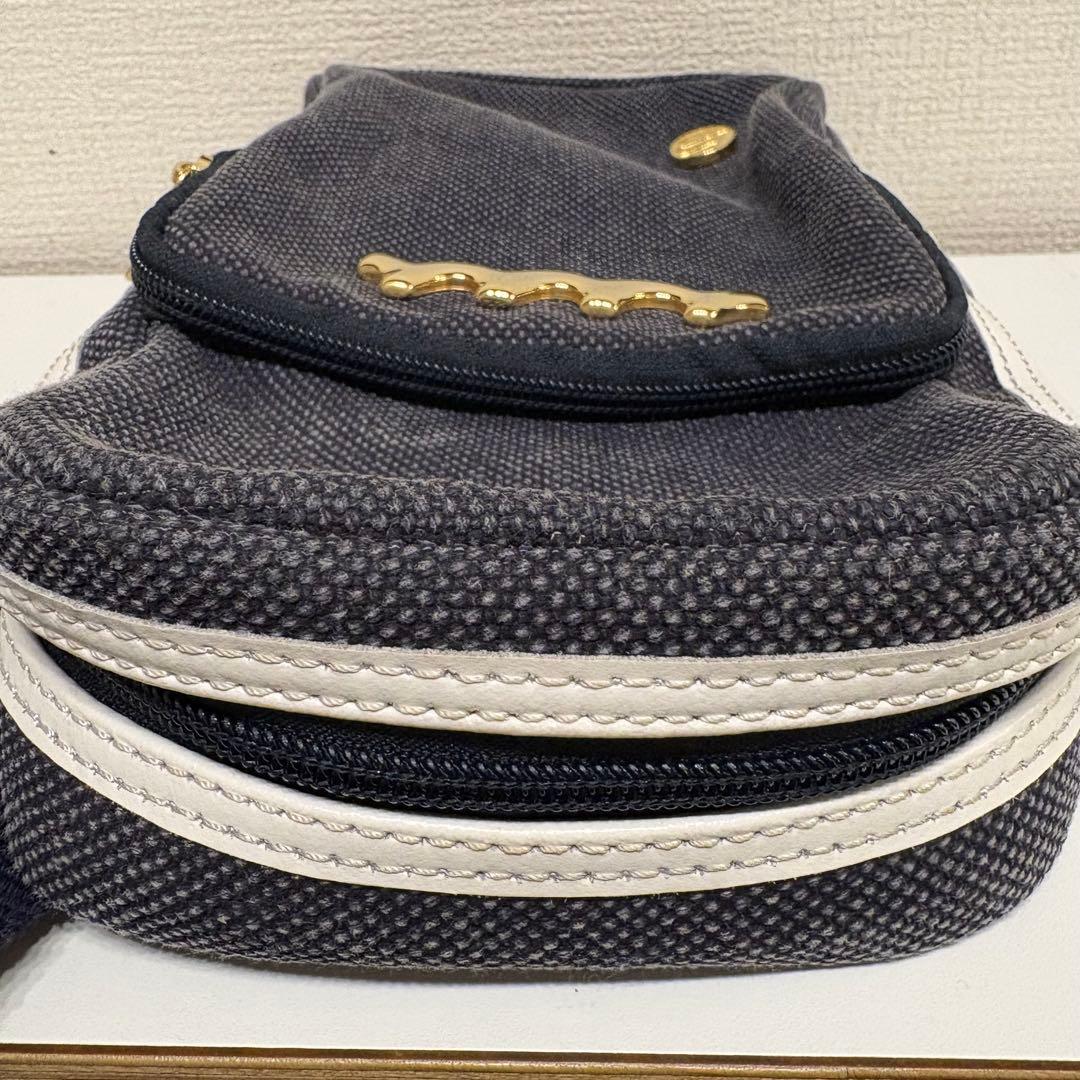 muta MARINE × bonfanti ボディバッグ キャンパス　ネイビー
