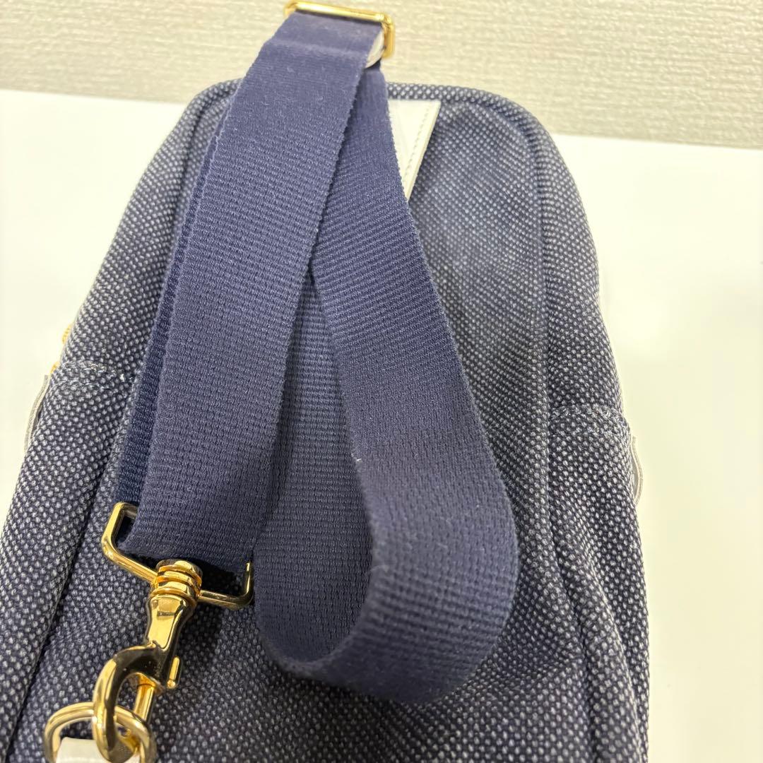 muta MARINE × bonfanti ボディバッグ キャンパス　ネイビー