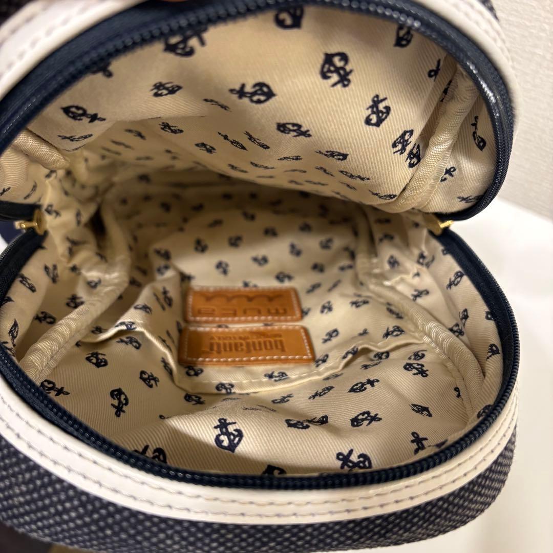 muta MARINE × bonfanti ボディバッグ キャンパス　ネイビー
