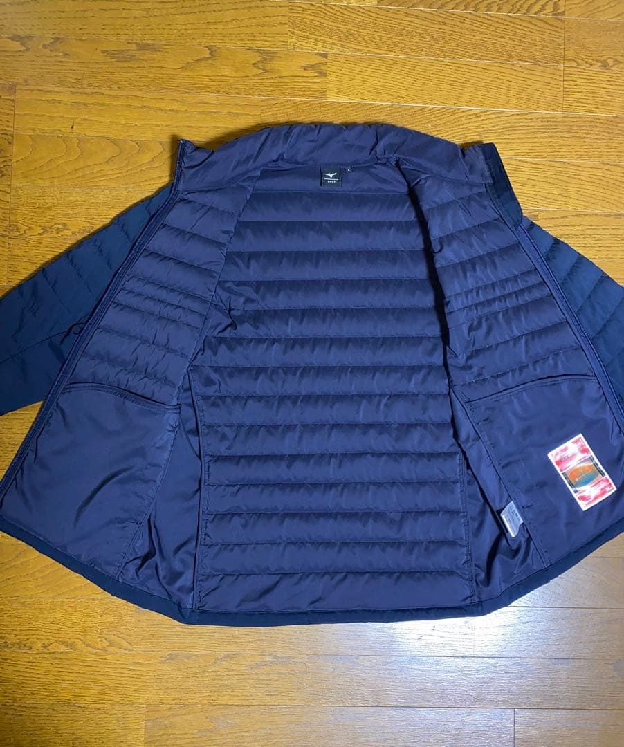 美品❗️ミズノゴルフ ムーブダウンジャケット ブレスサーモ ストレッチ