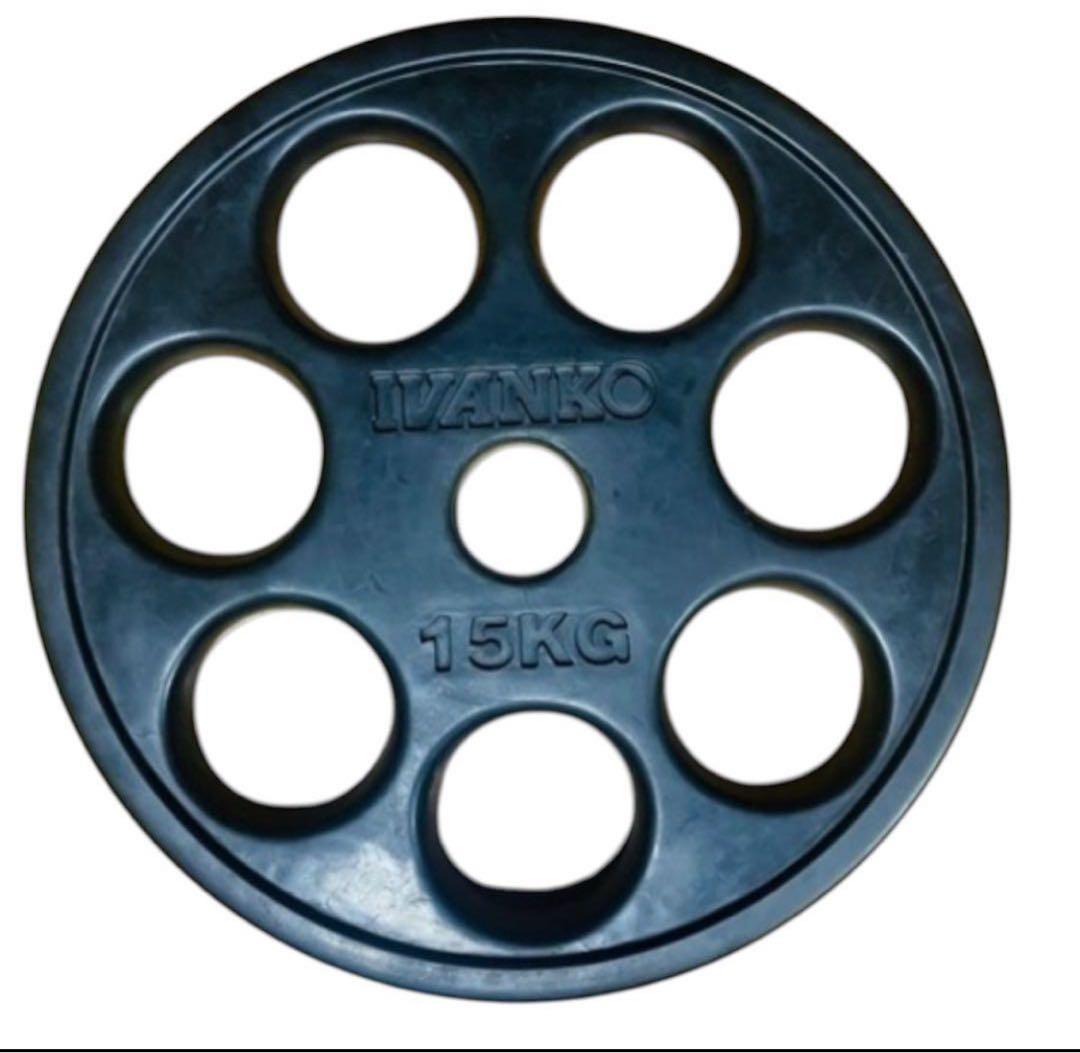 IVANKO イバンコ15KG バーベルラバープレート①