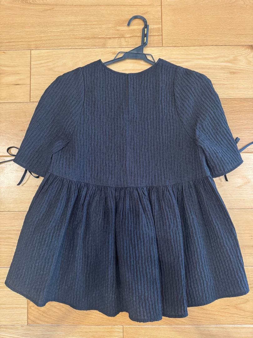 yori フクレフレアブラウス　BLACK 36