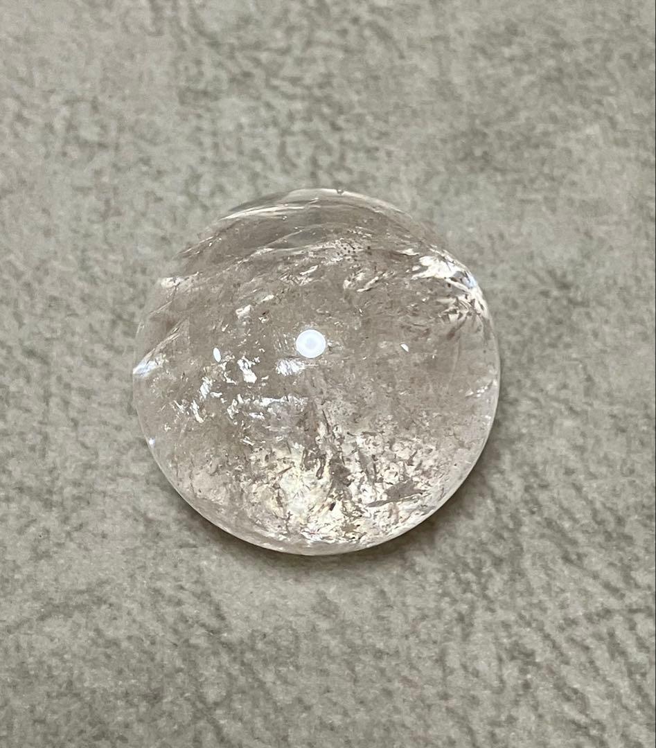 天然石マニカラン水晶ピンク　丸玉