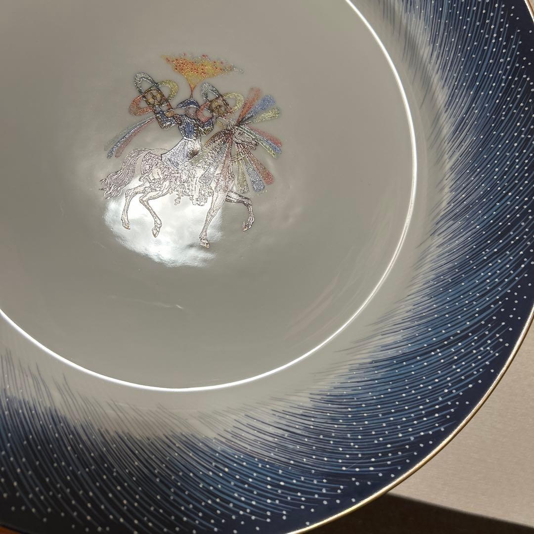 エルメス　花火師　ディナープレート　飾り皿　150周年