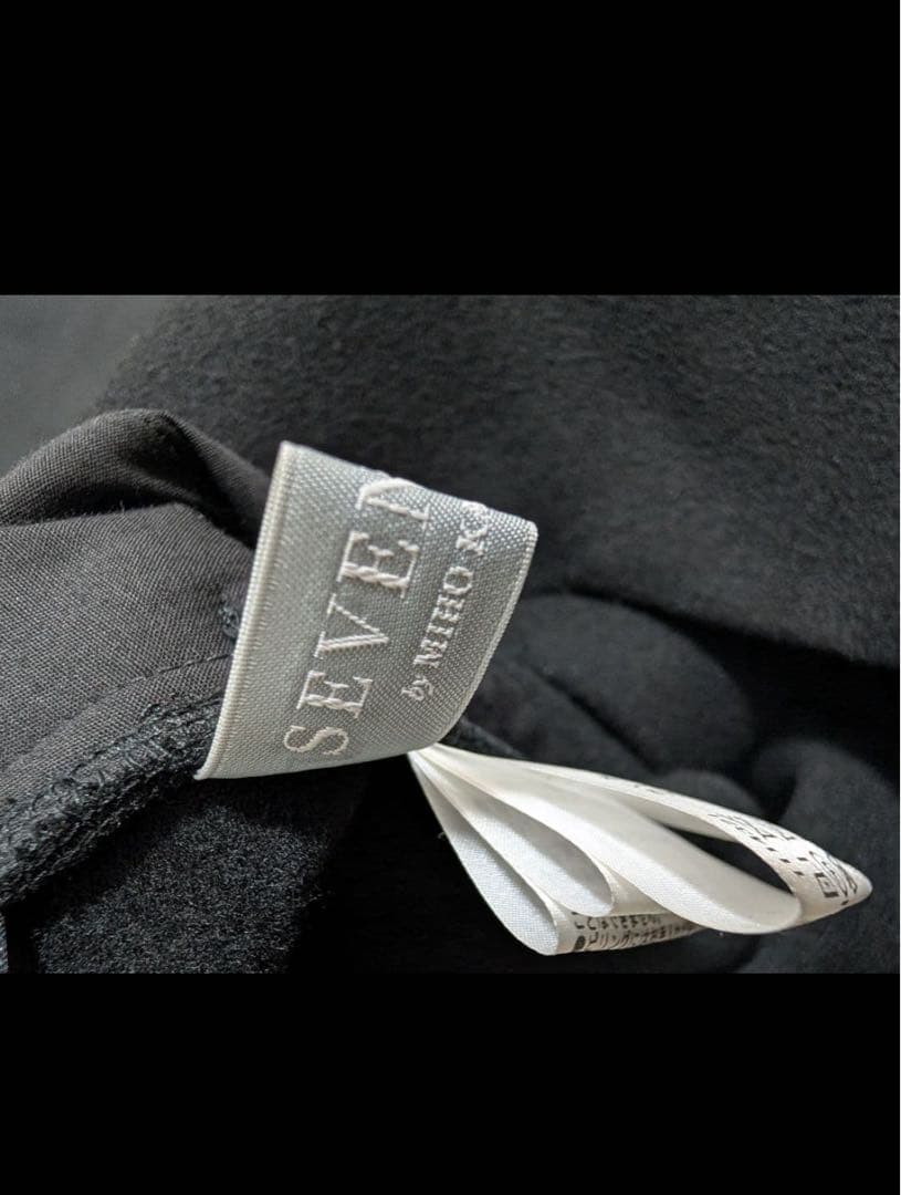 セブンテン ハイウエストフレアキュロットブラック M