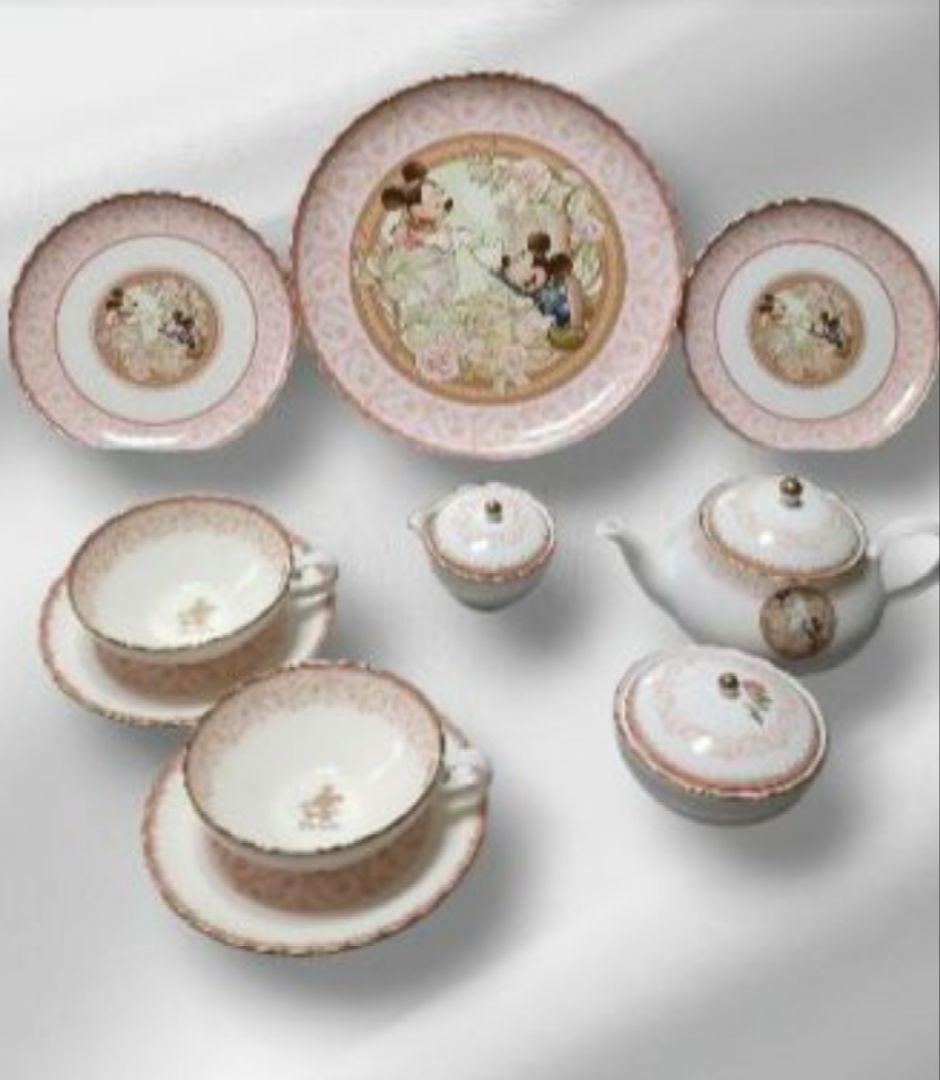 希少東京ディズニーシー ティーポット カップ&ソーサー 小皿 大皿 ノリタケ