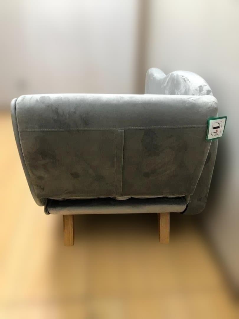 ソファ カウチソファ ファブリック 韓国風 ベロア 収納付き 88205