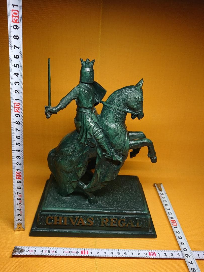 ビンテージ　騎士　馬　人形　金属　置物　インテリア　工芸品　美術品　A2551