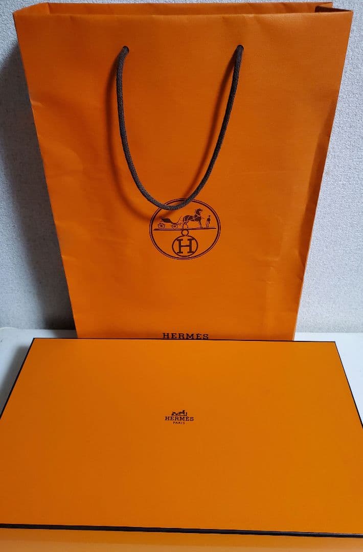 ジ*☆様 希少　HERMES ベージュ リブ編みマフラー
