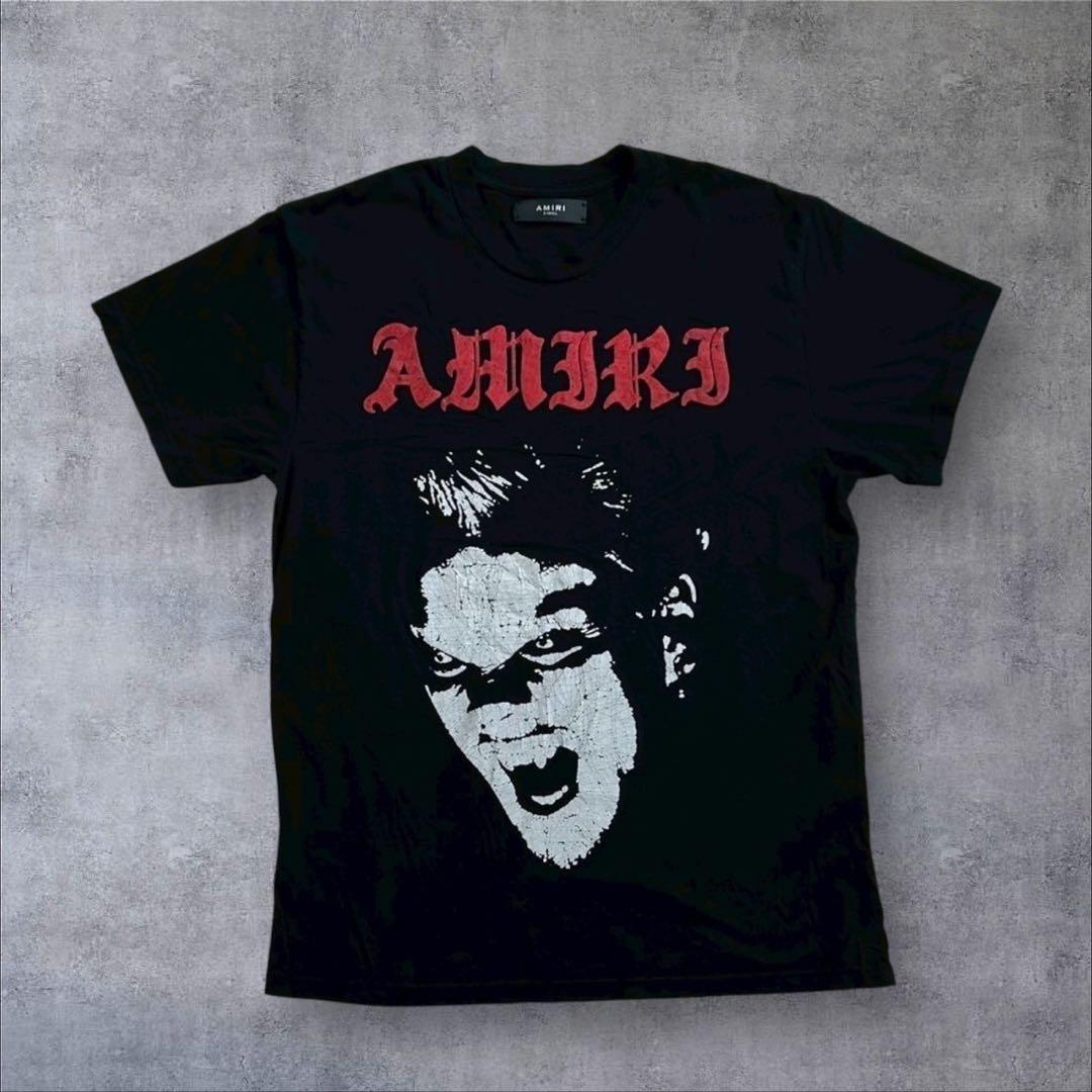 AMIRI アミリフェイスロゴロストボーイUSAコットンプリントロゴN24