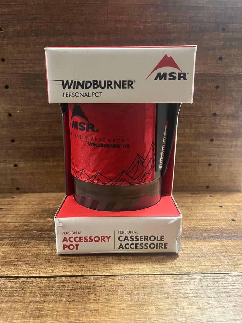 MSR WINDBURNER PERSONAL POT 1.0L red ポット