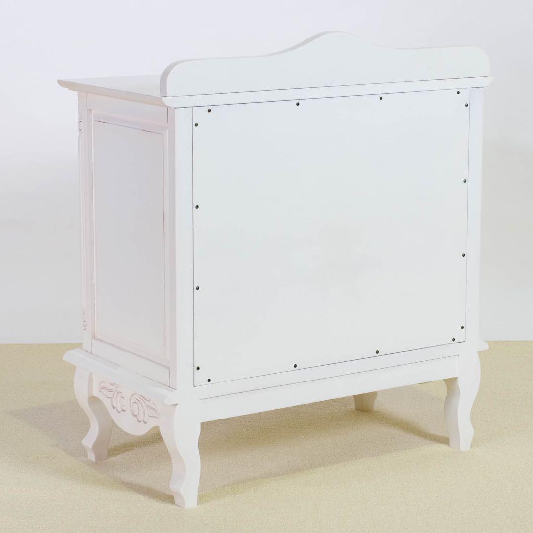 B 新品 チェスト 75cm 白 タンス 衣類収納 リビング収納 ホワイト