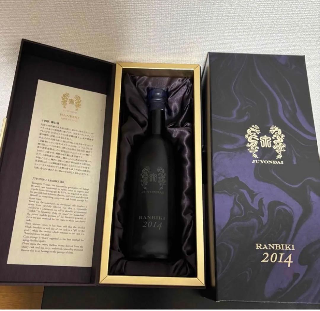定価以下　焼酎　十四代 蘭引酒 2014 720ml 専用化粧箱付　未使用品1本