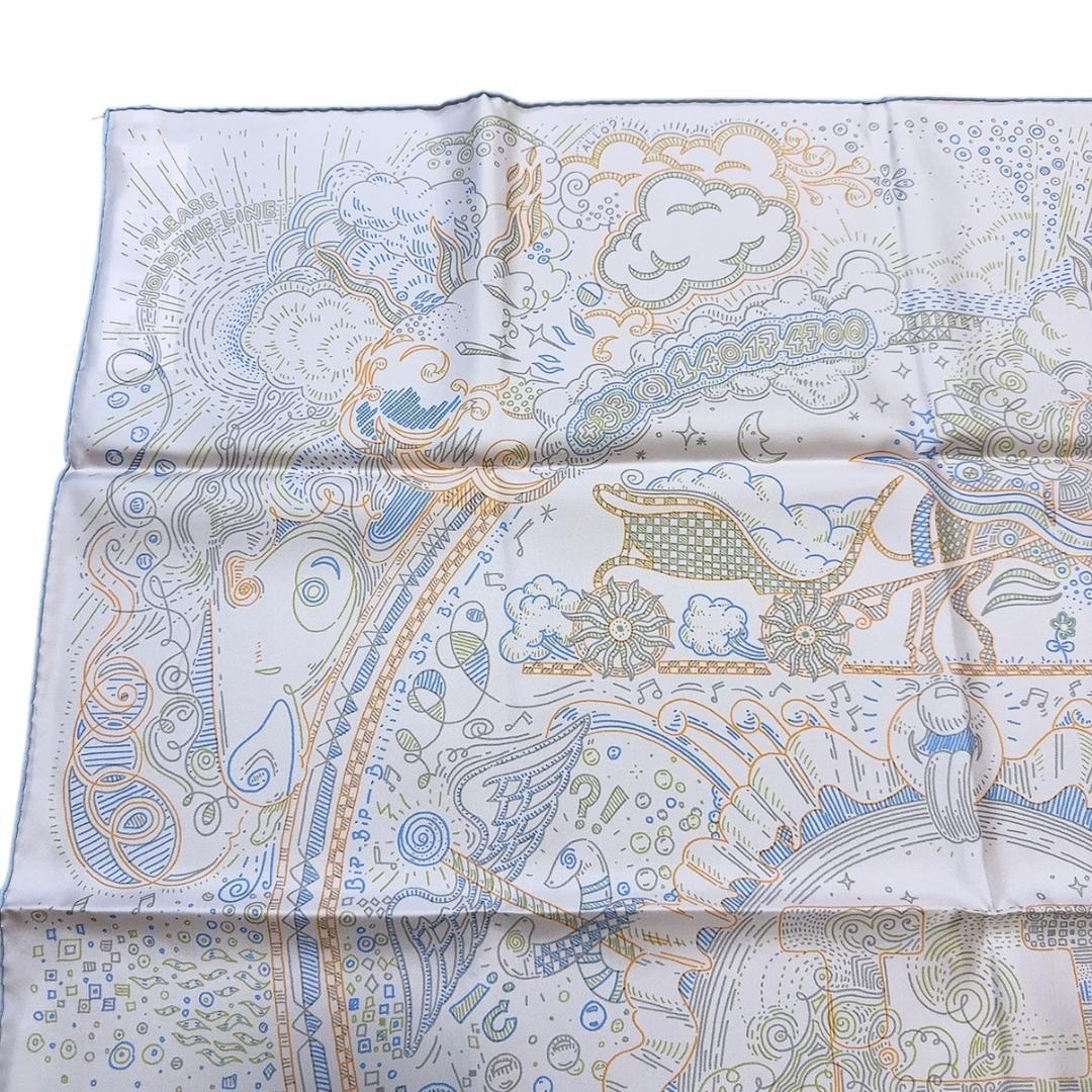 ◇エルメス◇カレ90/スカーフ/プリーズ・ホールド・ザ・ライン/タグ付き/希少品