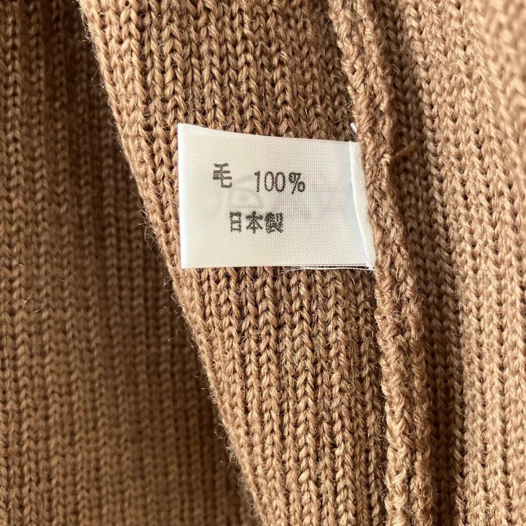 ＊美品＊アトリエまりこ／花柄モチーフ　ニット　　ブラウン