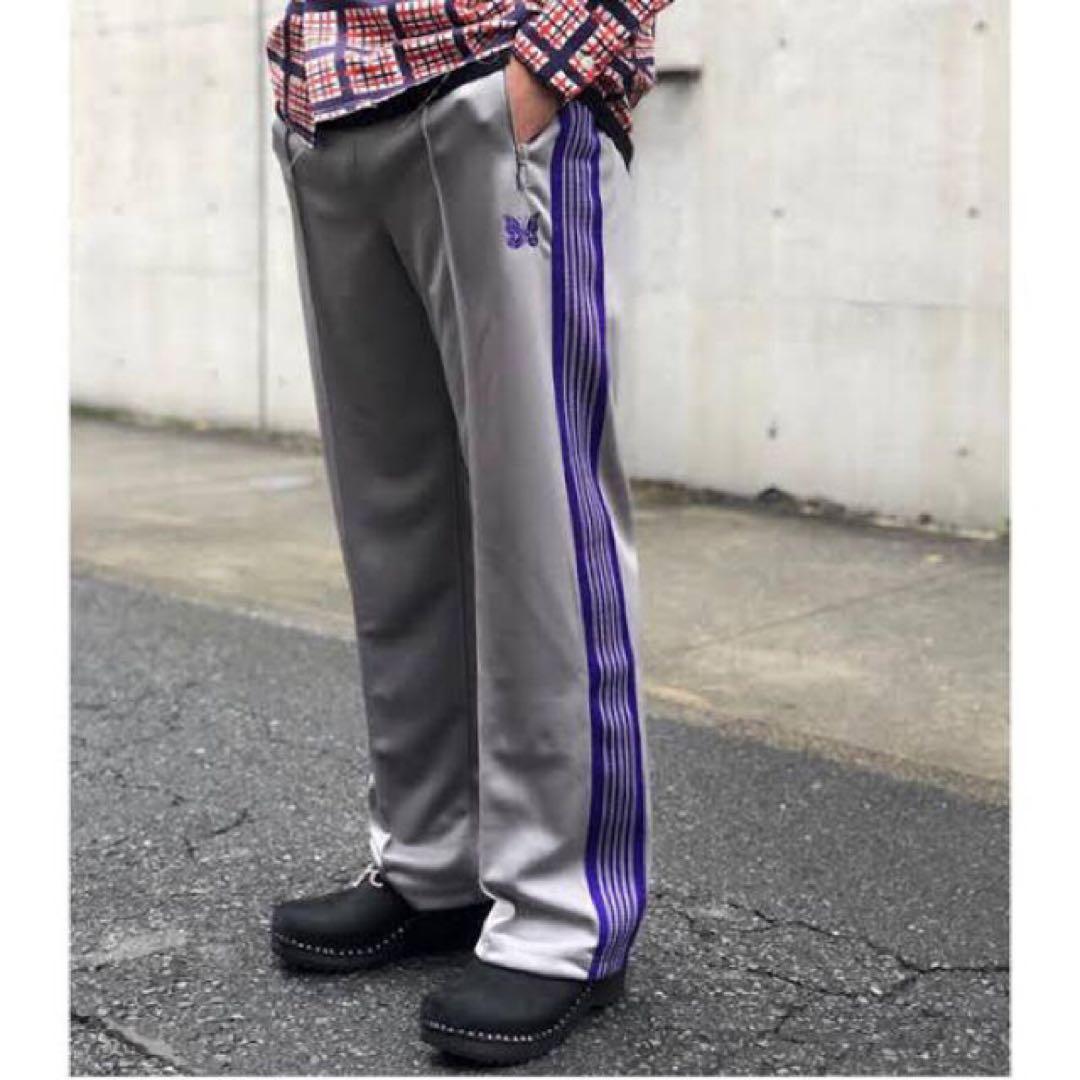 【NEEDLES】 トラックパンツ　ストレート　purple gray