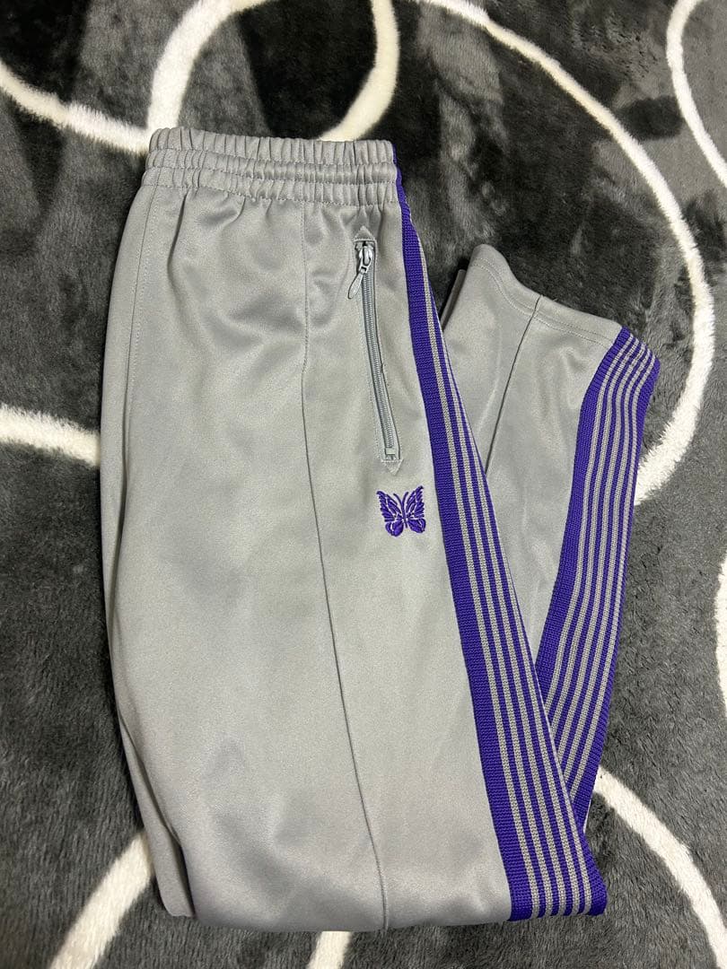 【NEEDLES】 トラックパンツ　ストレート　purple gray
