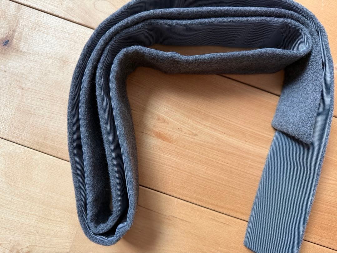 アナイ　カシミヤノーカラーベルトコート　ロングコート