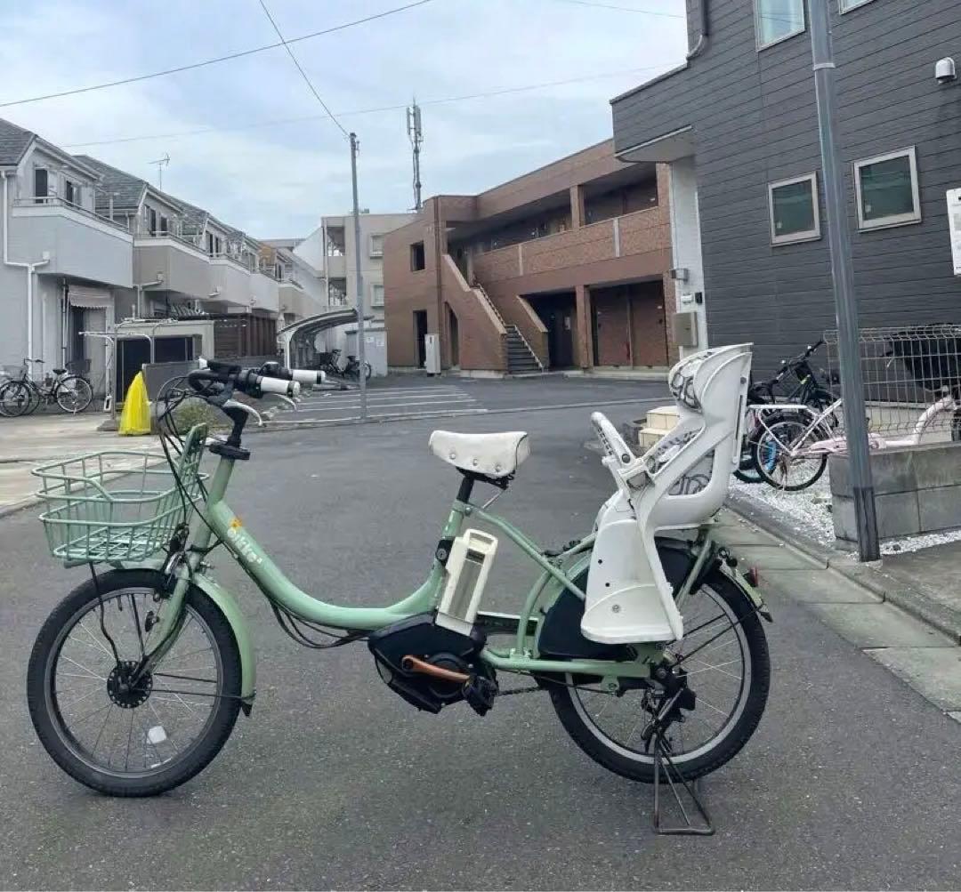 【BRIDGESTONE】bikke2子供乗せ電動自転車20型3速LED付属品付