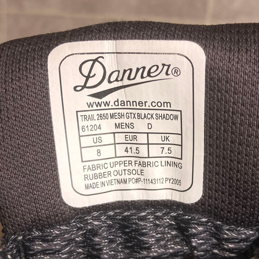 極美 Danner TRAIL 2650 GTX 黒 ゴアテックス Vibram