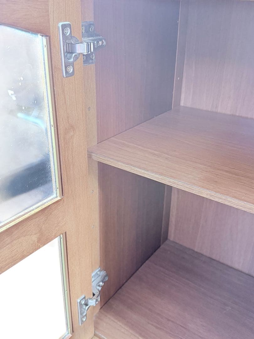 オールドカリモク karimoku キャビネット収納 彫刻 希少