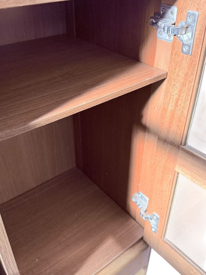 オールドカリモク karimoku キャビネット収納 彫刻 希少