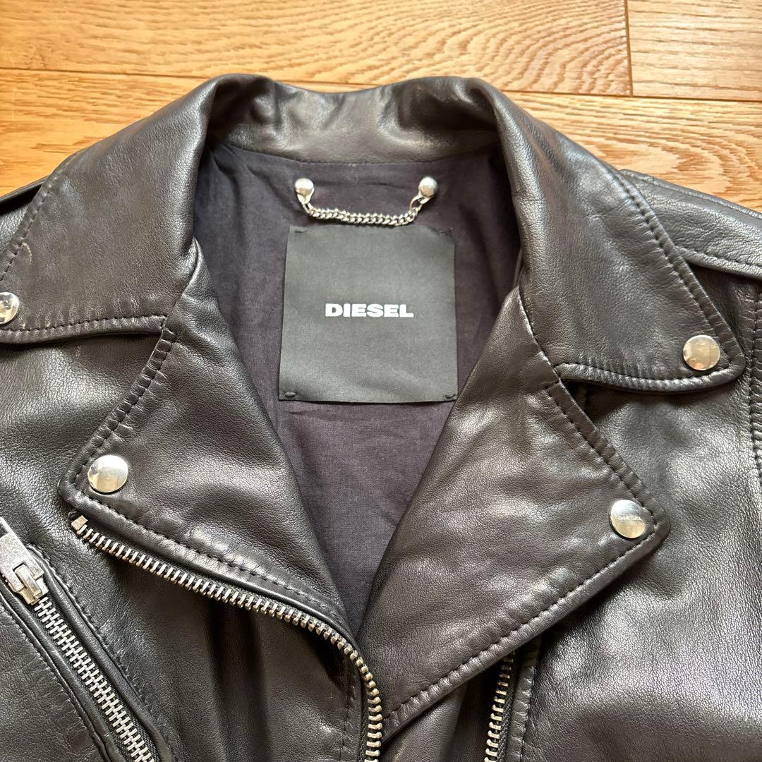DIESEL ブラック レザージャケット