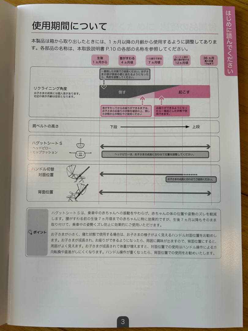 【美品】ピジョンA型ベビーカー ランフィ (Runfee RA8) グレー