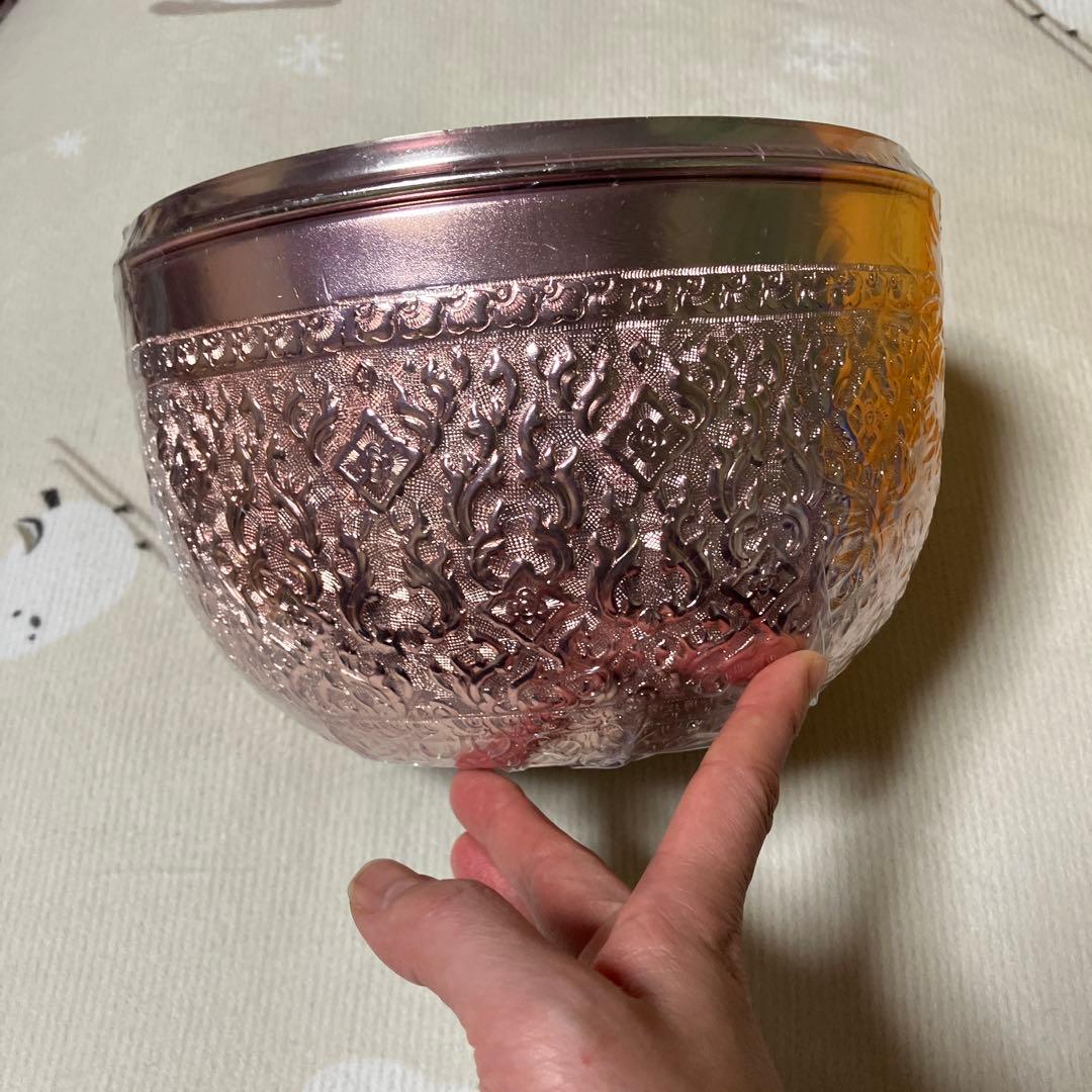 多目的フタつきデザインボウル 22cm ピンク