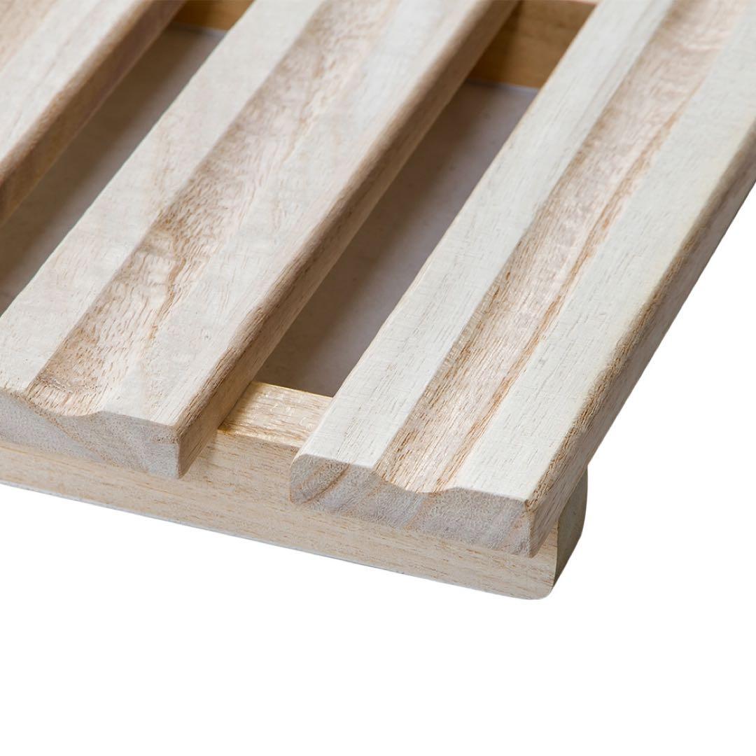 【新品】140cmダブル 折りたたみ天然桐すのこベッド 二つ折り コンパクト収納