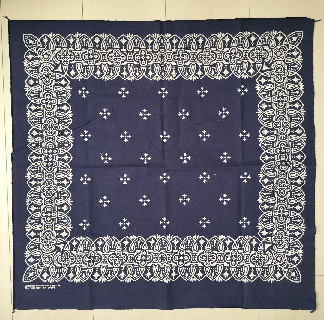 60s ビンテージ バンダナ アイアンクロス Made in USA①
