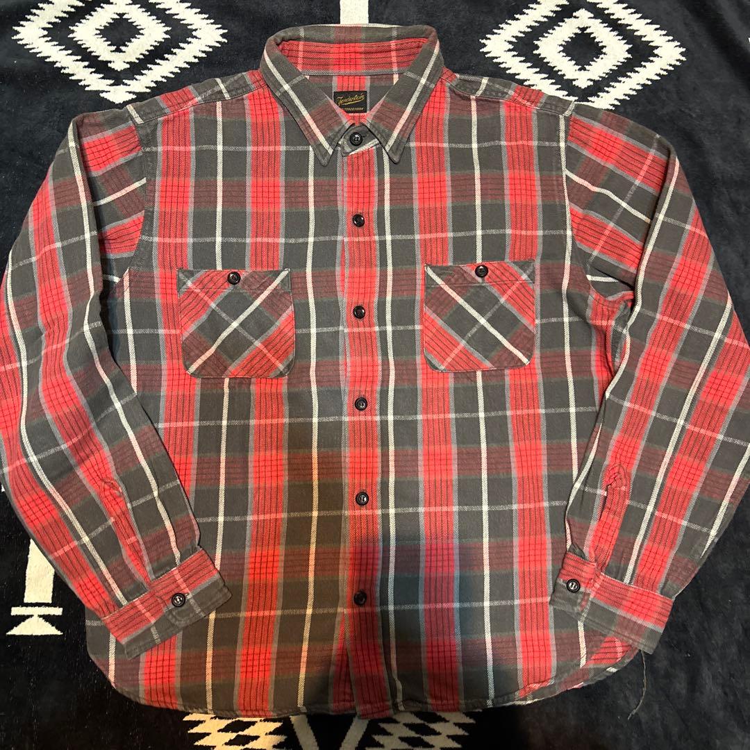 テンダーロイン　ネルシャツ　レッド　希少　Lサイズ