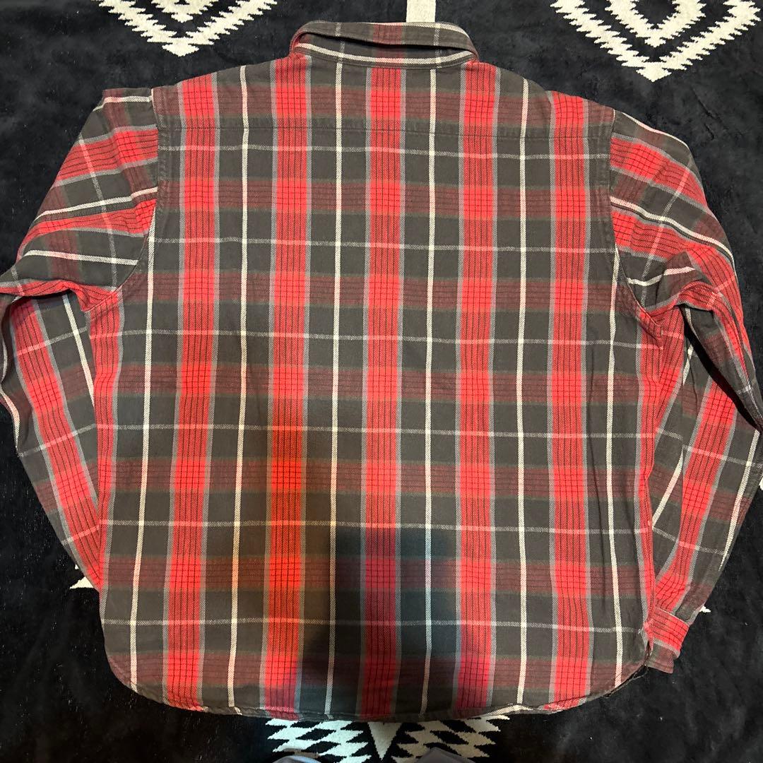 テンダーロイン　ネルシャツ　レッド　希少　Lサイズ