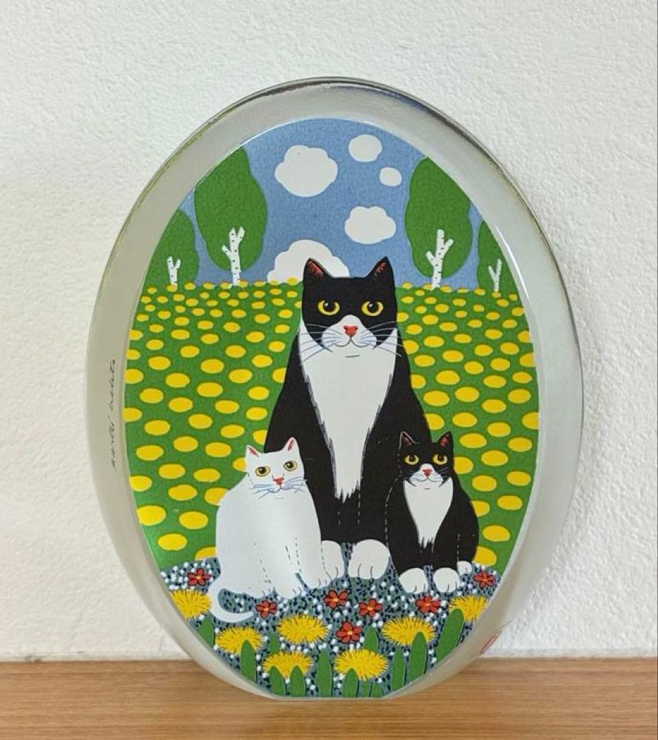  ネコのガラスカード \"Perhepotretti\"