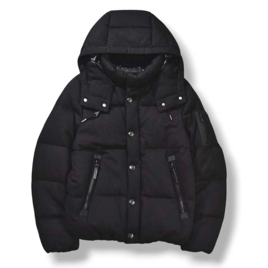 nanouniverse ナノユニバース 西川ダウン ダウンジャケット ブラック