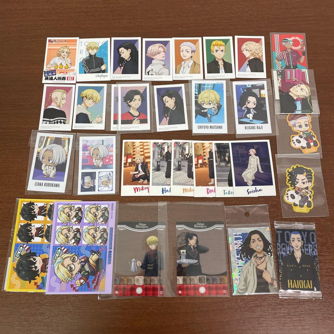 ❶①東京リベンジャーズ 色紙 缶バッジ 特典 ポストカード グッズまとめ売り
