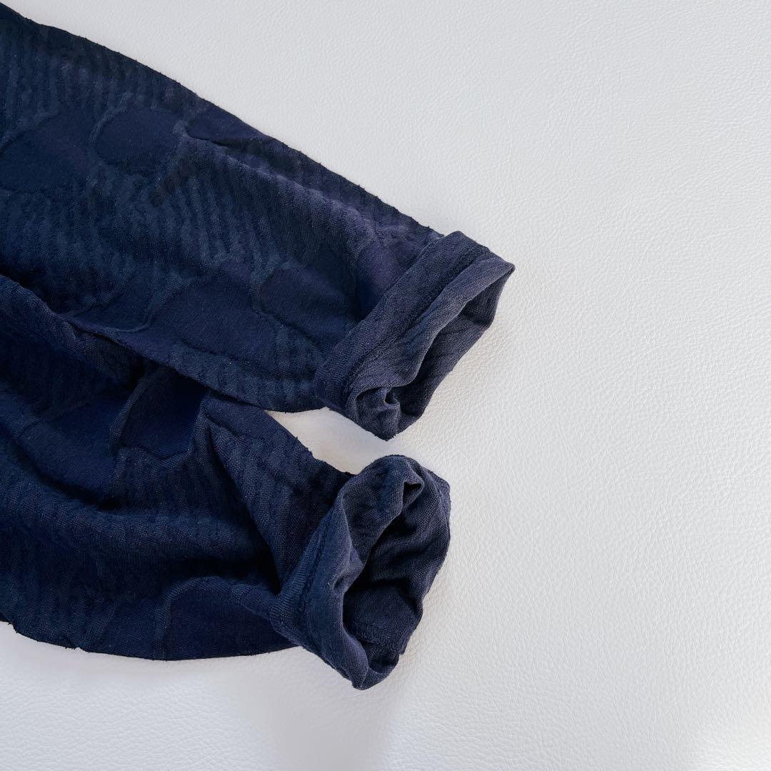 ヨーガンレール トップス ストレッチ 総柄 ジャガード シルク　モックネック